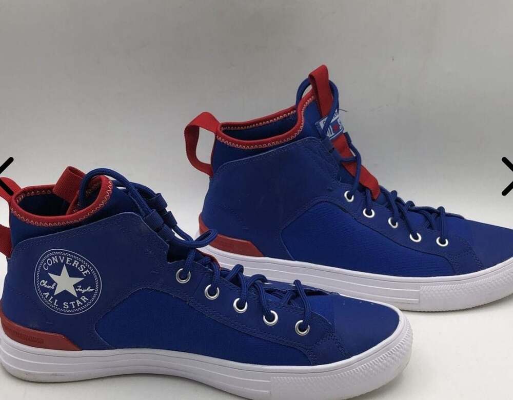 Converse Chuck Taylor All Star Ultra Mid Sneakers Blue Red 165341C - Picture 4 of 6